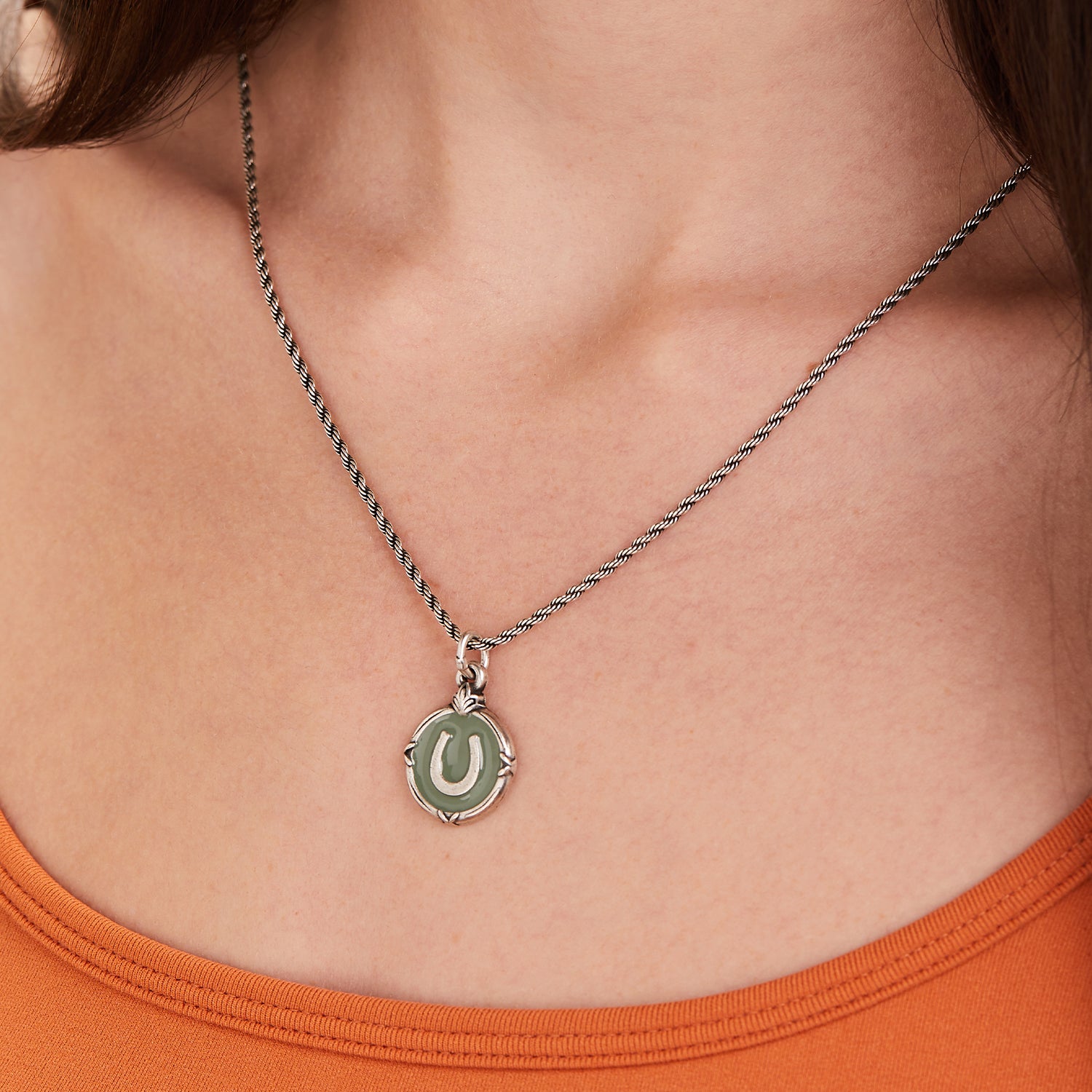 Token of Luck Horseshoe Charm Necklace