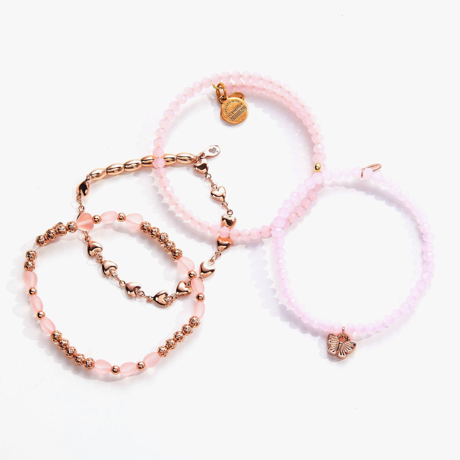 Wings of Love Bracelets, Set of 4