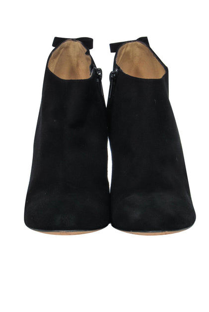 kate spade black suede booties