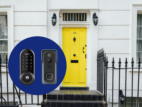 smart lock + doorbell cameras