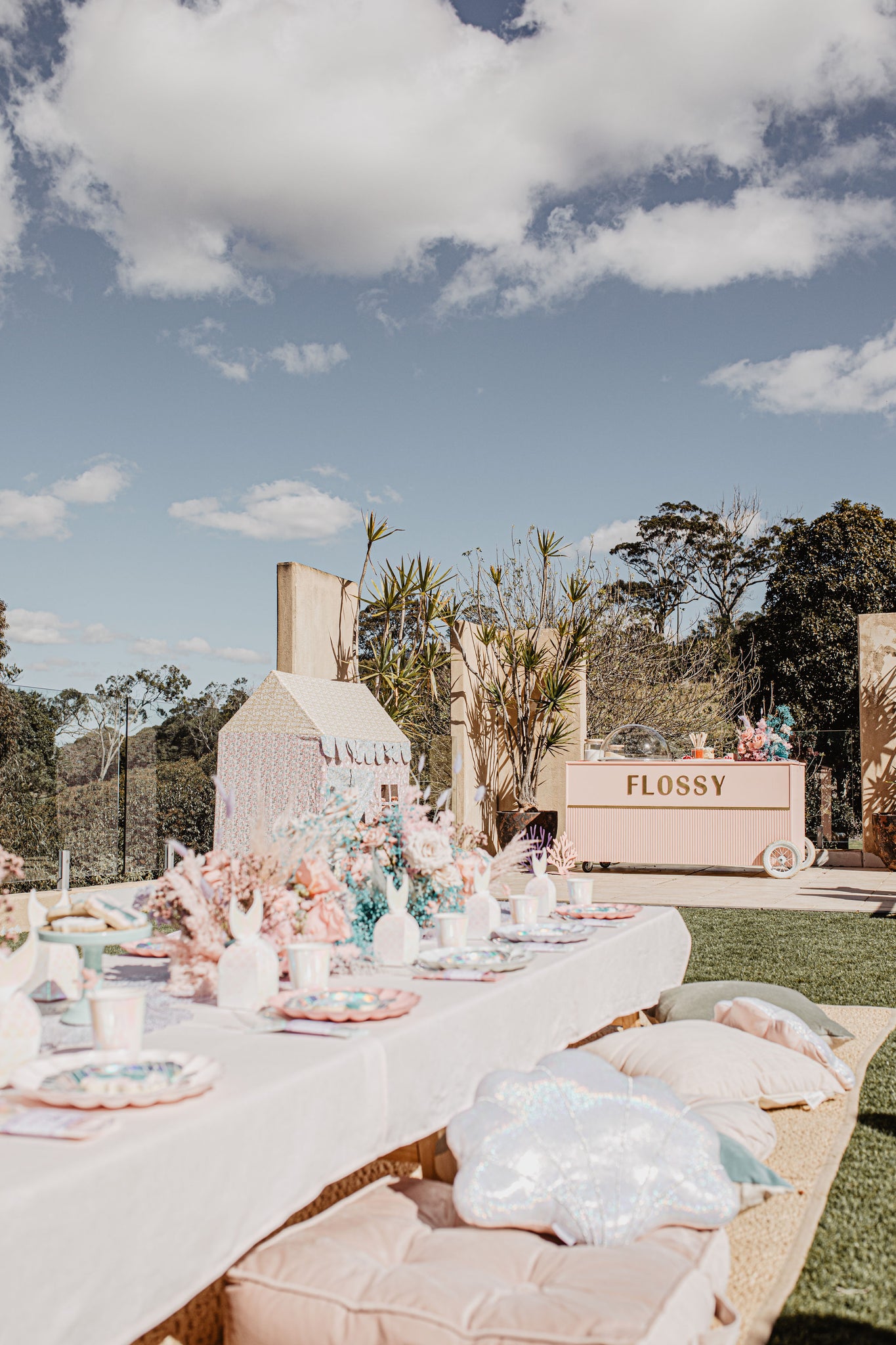 Mermaid party banquet table