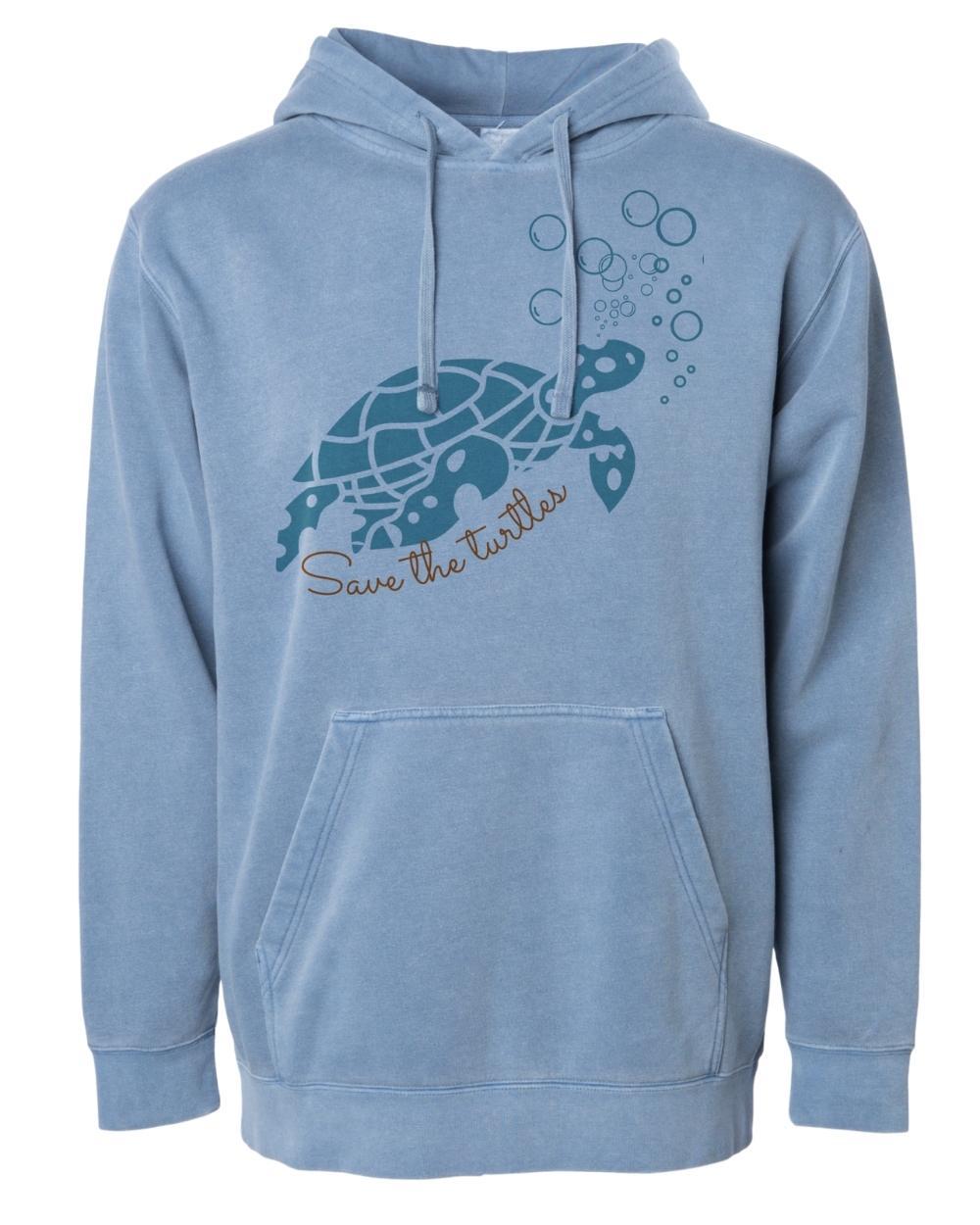 Women's Save The Turtles Pigment Dyed Hoody – One With Wild