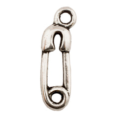 Tibetan Silver Safety Pin Charm Pendant