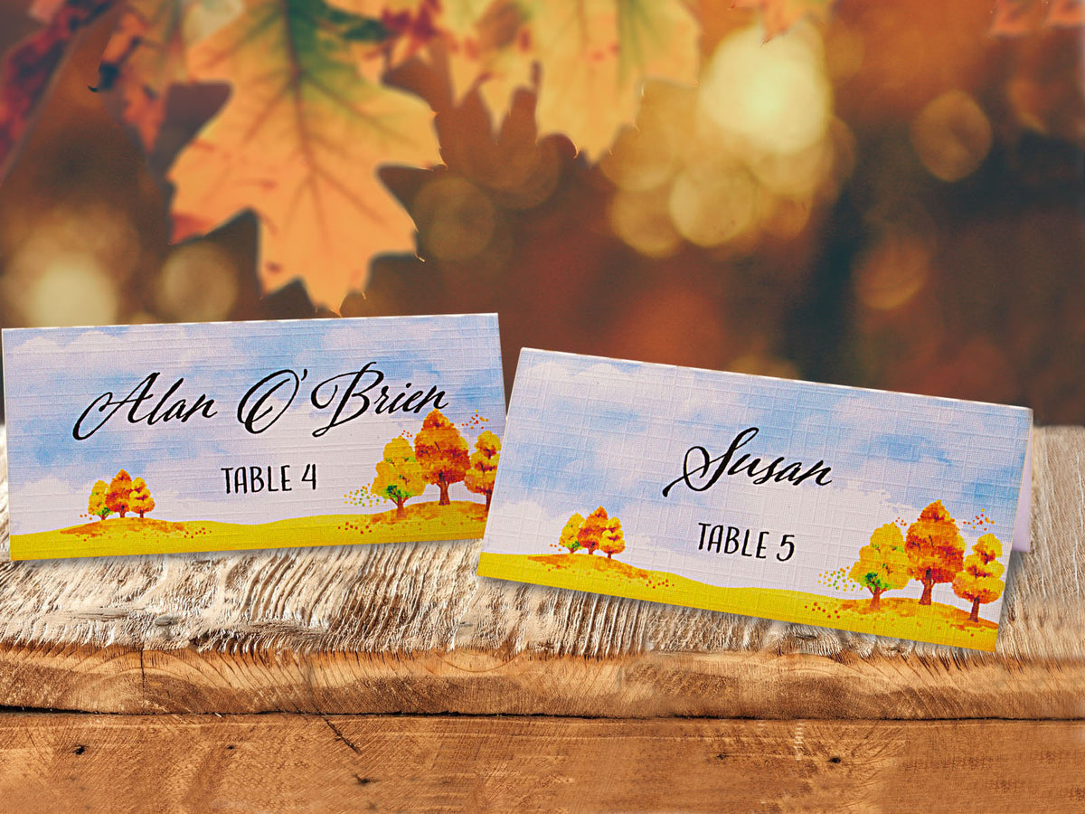 personalized seating cards