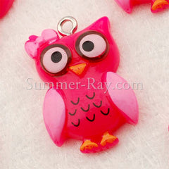 Cabochon Resin Owl with Eye Bolt