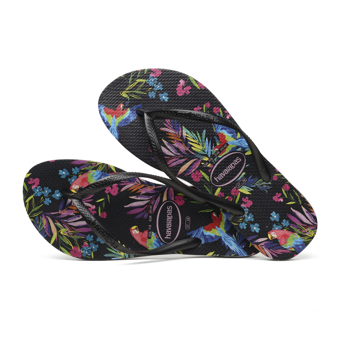 havaianas slim tropical floral flip flops