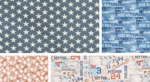 Baseball quilt fabric 