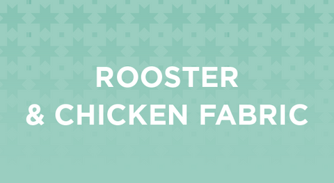 chicken fabric and rooster fabric by the yard