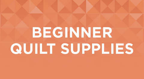 a selection of beginner quilting supplies