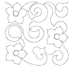 Flower Swirls Free Machine Quilting Pattern-Missouri Star Quilt Company