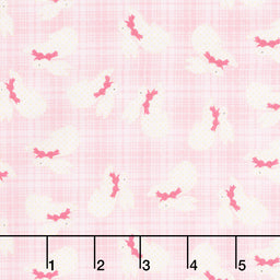 A Wooly Garden - Bunnies Light Pink Yardage Primary Image