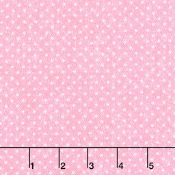 A Wooly Garden - Wooly Dots Pink Yardage Primary Image