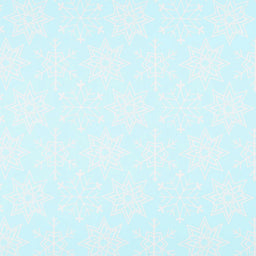 All About Christmas - Snowflakes Blue Yardage