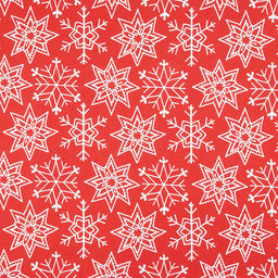 All About Christmas - Snowflakes Red Yardage