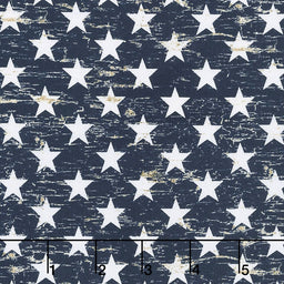 American Pride - Patriotic Stars Navy Yardage