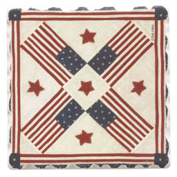 American Quilts Coaster - Flags & Stars