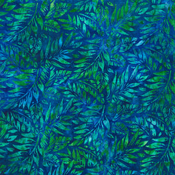 Artisan Batiks - Totally Tropical Leaves Marble Riviera Yardage