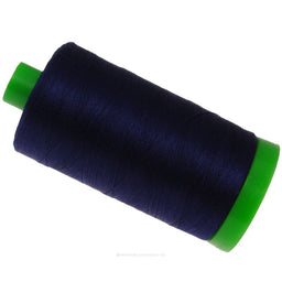 Aurifil 40 WT Cotton Mako Large Spool Thread Dark Navy