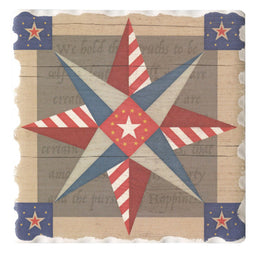 Barn Quilts Coaster - American Guiding Star