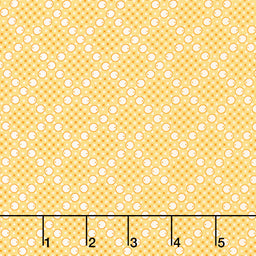 Basket of Blooms - Circles Screamin' Yellow Yardage