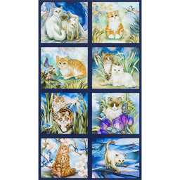 Be Pawsitive - Cats Garden Digitally Printed Panel