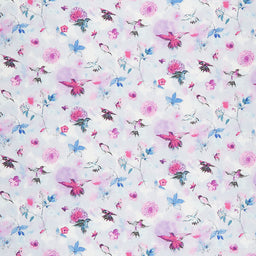 Bloom Bloom Butterfly - Hummingbird Flight Sky Yardage