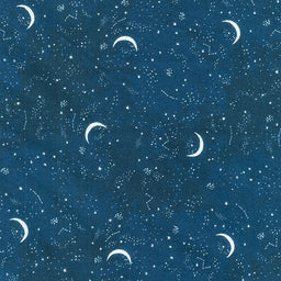 Brave Enough to Dream - Crescent Moon Multi Flannel Yardage