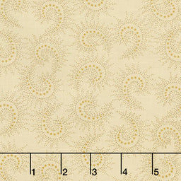 Butter Churn Basics - Spiked Paisley Beige Yardage