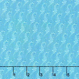 Calypso II - Sea Horses Blue Yardage Primary Image