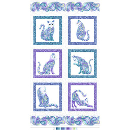 Cat-i-tude - Singing the Blues White Pearlized Panel