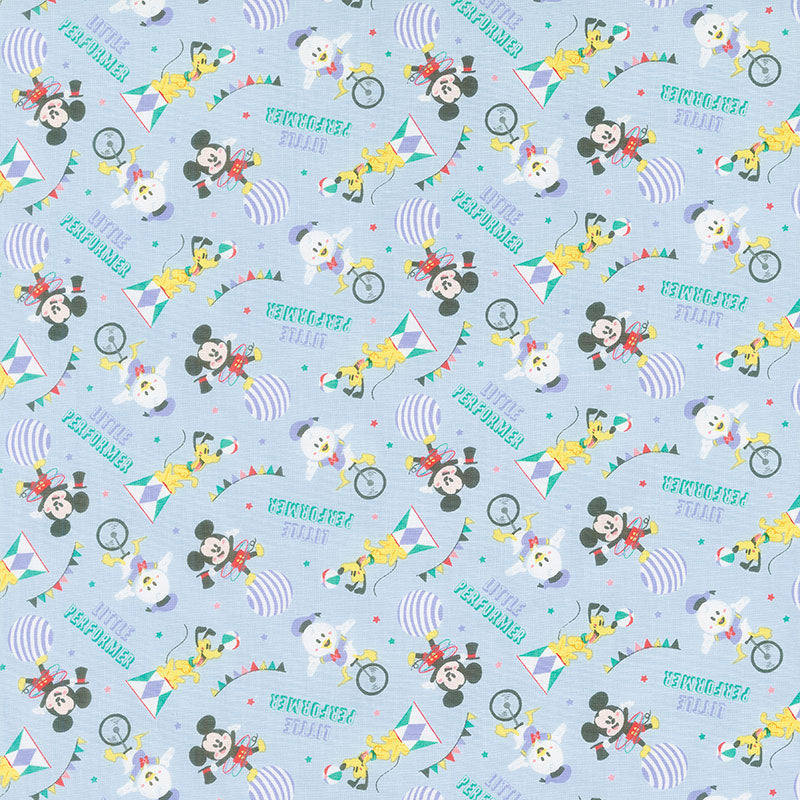 Character Nursery Collection - Mickey Mouse Little Performer Blue Yardage