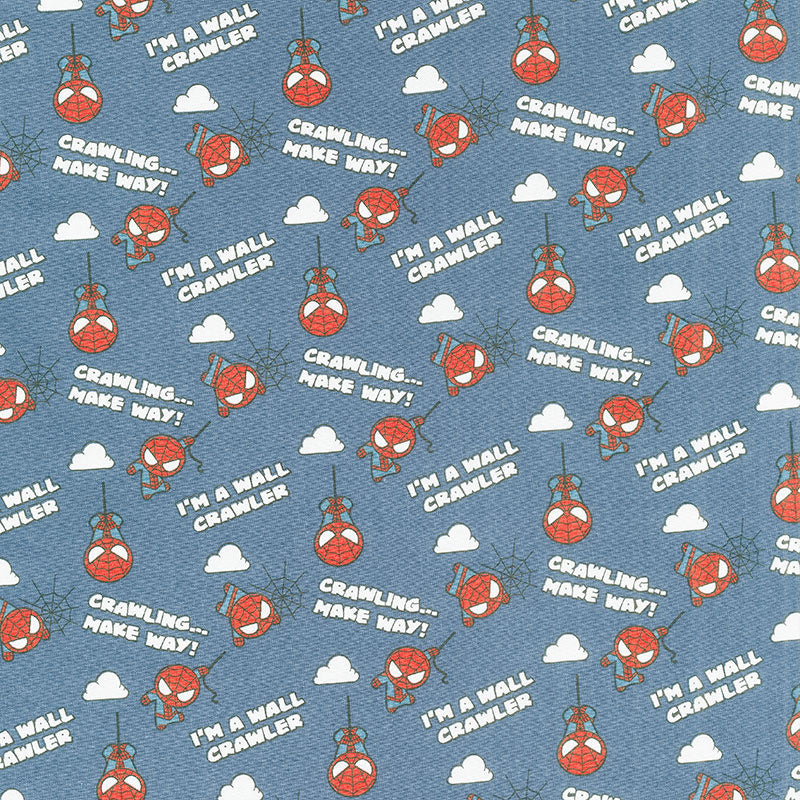 Character Nursery Collection - Spidey Crawler Navy Yardage