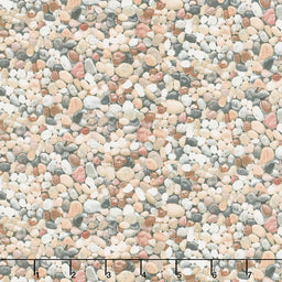 Coastal - Landscape Medley Pebbles Multi Yardage