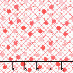 Cook Book - Cherries Red Yardage