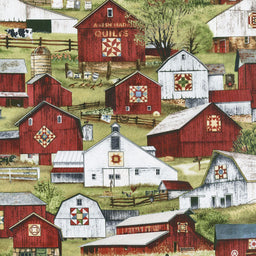 Country - Headin' Home Packed Barns Green Yardage