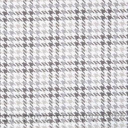 Cozy Cotton Flannels - Houndstooth Grey Yardage