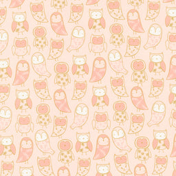 Cubby Bear Flannel - Night Night Blush Yardage