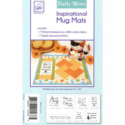 Daily Mews Inspirational Mug Mats Pattern