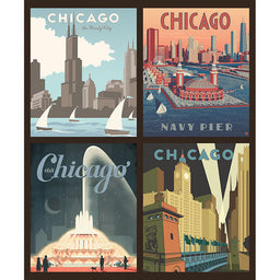 Destinations - Chicago Multi Pillow Panel