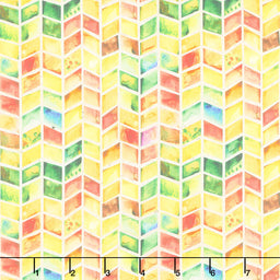 Dinosaur Friends - Chevron Multi Yardage