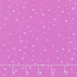 Dream - Tonal Dots and Hearts Grape Yardage