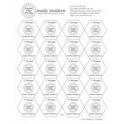 English Paper Piecing Made Modern - 1" Hexagons