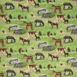 Farm - Donkeys Green Yardage Primary Image