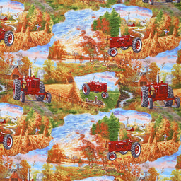 Farmall - Country Living Tractor Scenic Multi Yardage