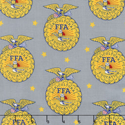 FFA Forever Blue - FFA Emblem Gray Yardage