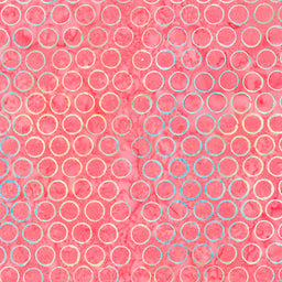 Flower Ship Batiks - Magenta Circles Yardage