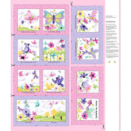 Flutter the Butterfly - Butterfly Storybook Pink Panel
