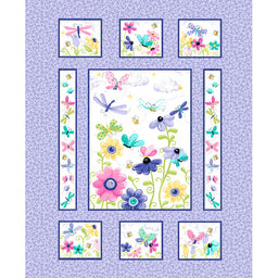 Flutter the Butterfly - Flutter Quilt Lilac Panel