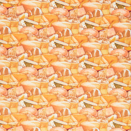 Food - Food Festival Cheese Multi Yardage