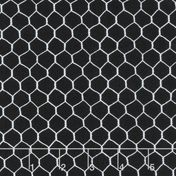 French Country - Chicken Coop Wire Black Yardage Primary Image